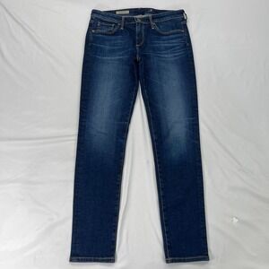 AG Jeans 28x28 Women 27 The‎ Stevie Ankle Slim Straight Blue Adriano Goldschmied
